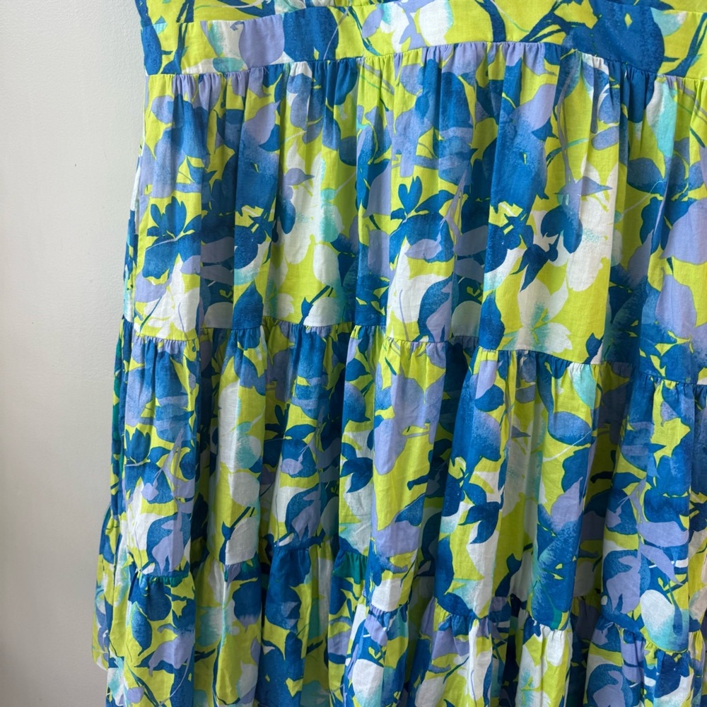 Taylor Vibrant floral dress pockets sz Large - Picture 4 of 11